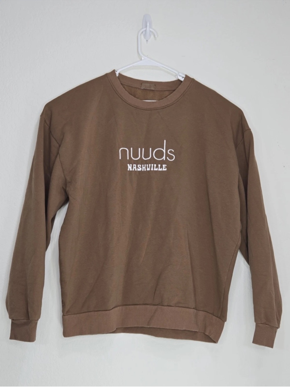 Nuuds Sweatshirt Nashville Graphic Fleece Crewneck Pullover Exclusive Size L